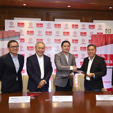 Cignal TV and Radius Telecoms Launch Newest Fiber Broadband Provider